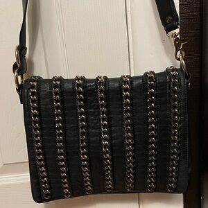 Tory Burch Gold Chain Flap Leather Bag